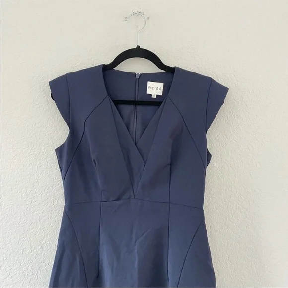 REISS Cap Sleeve Sheath Dress - Picture 4 of 8